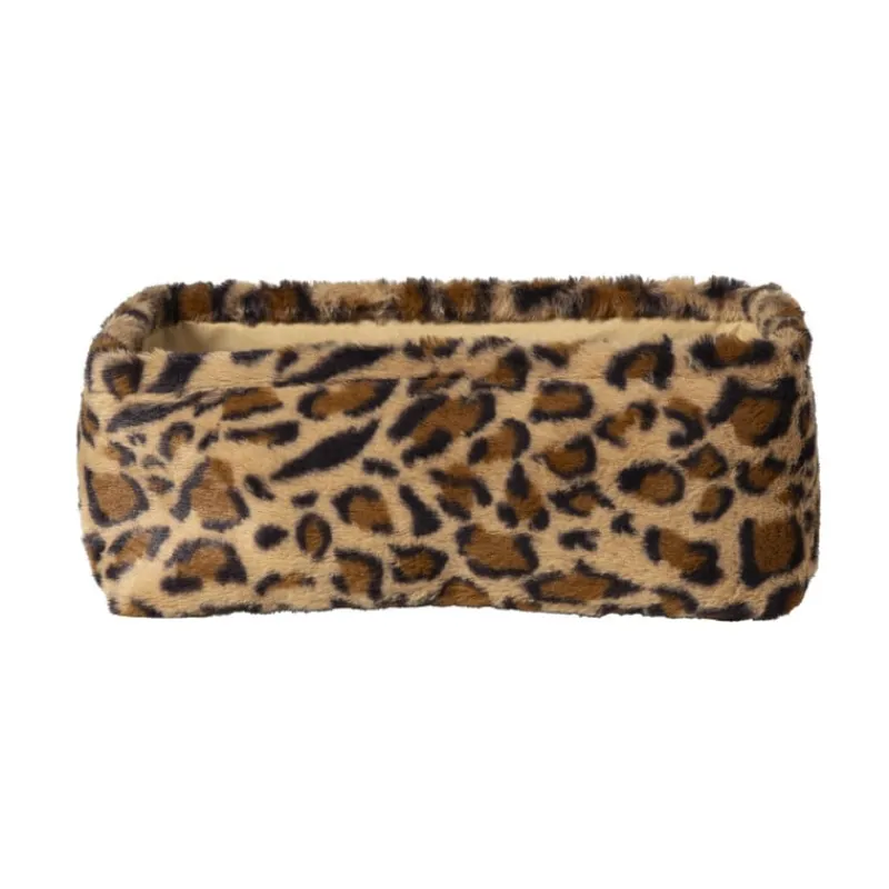 Xenos Manden|Manden-Mand luipaard - 13x33x23 cm - bruin/beige