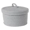 Xenos Manden|Manden-Mand met deksel Julia - grijs - ø22x13 cm