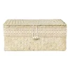 Xenos Manden|Manden-Mand met deksel Stijn - 11x27.5x17.5 cm - wit