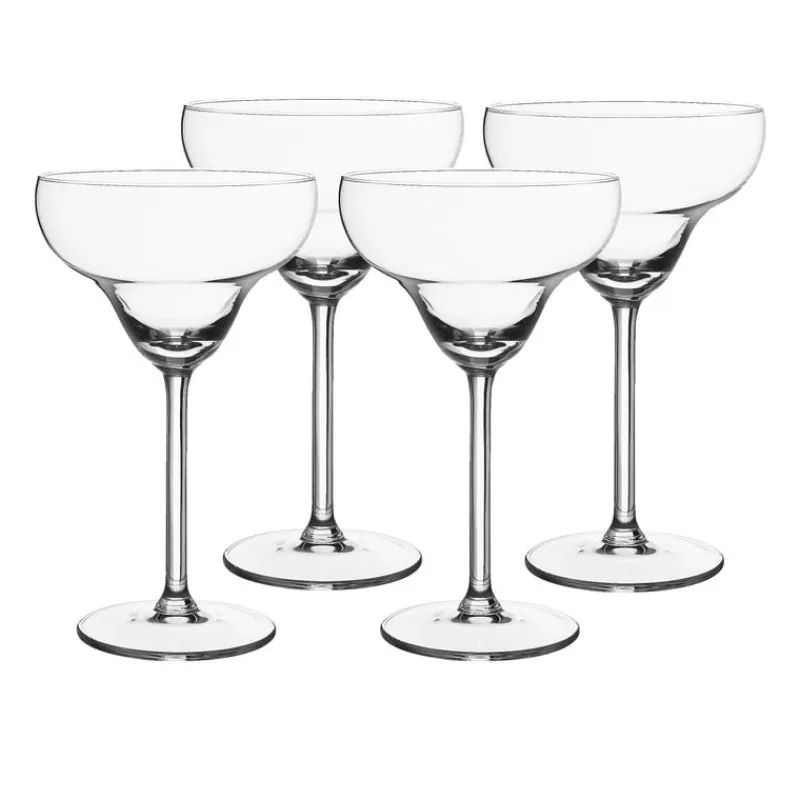 Xenos Glazensets|Cocktailglazen-Margaritaglas - 300 ml - set van 4