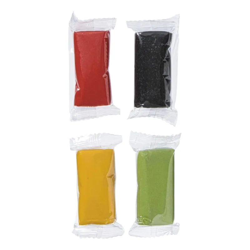 Xenos Taartdecoratie|Fondant-Marsepein multipack - set van 4 x 50 gram