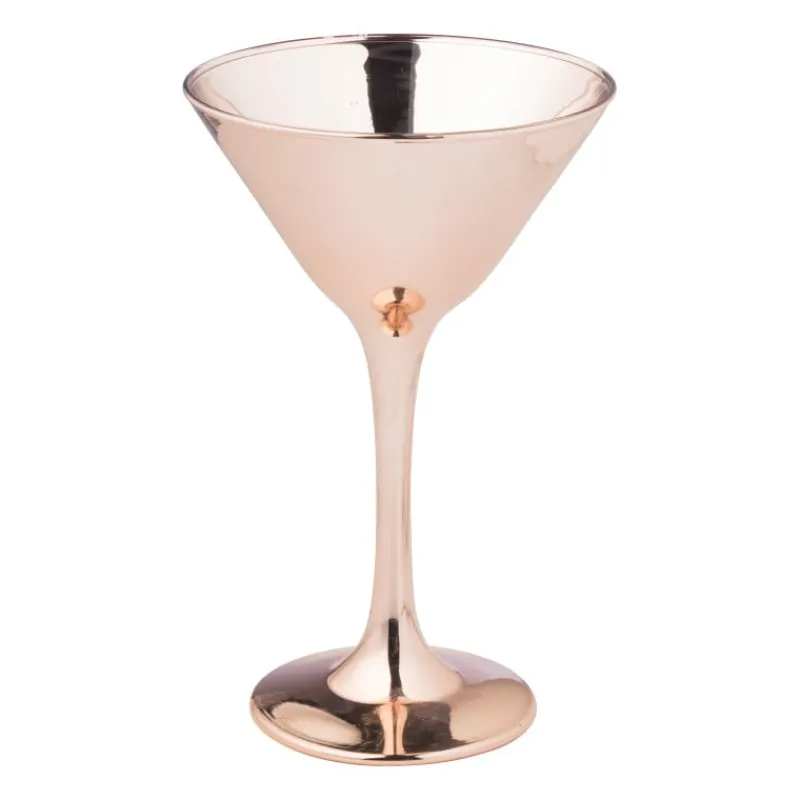 Xenos Cocktailglazen-Martiniglas koper - koperkleurig - 160 ml