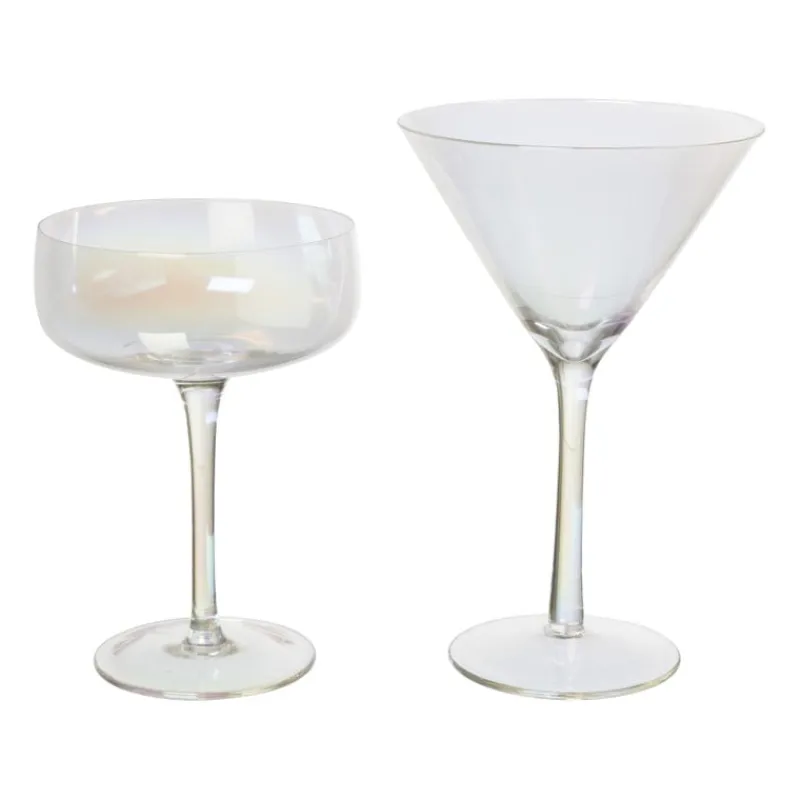 Xenos Champagneglazen|Cocktailglazen-Martiniglas parelmoer - 220 ml