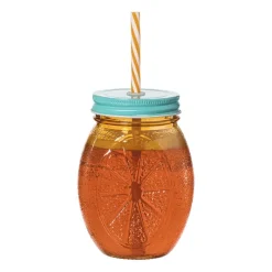 Xenos Mason Jars-Mason jar citroen - oranje - 450 ml