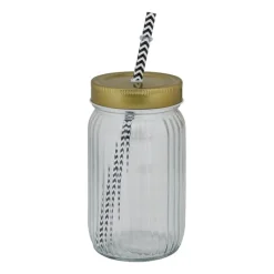 Xenos Mason Jars-Mason jar goud - 450 ml