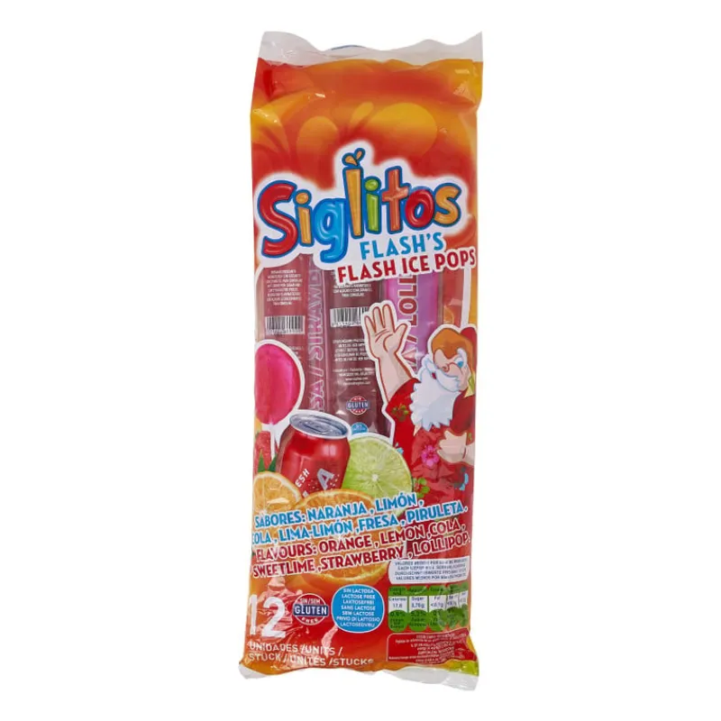 Xenos Snoep|Ijs-Mega ijs lolly - 12 stuks - 960 ml