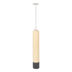 Xenos Koffie Accessoires|Keukenapparatuur-Melkopschuimer bamboe - 26,3 cm