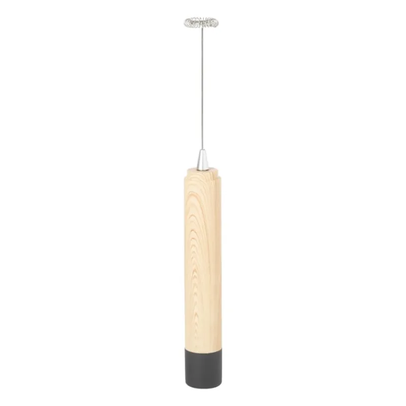 Xenos Koffie Accessoires|Keukenapparatuur-Melkopschuimer bamboe - 26,3 cm