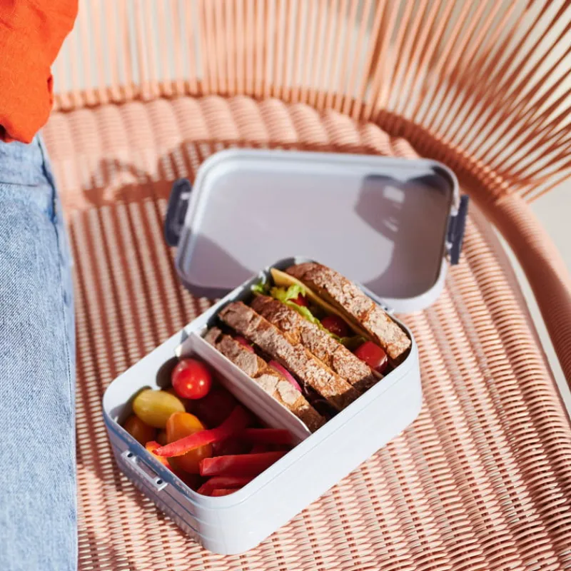 Mepal Broodtrommels-lunchbox groot - lichtgroen - 6.5x25.5x17 cm