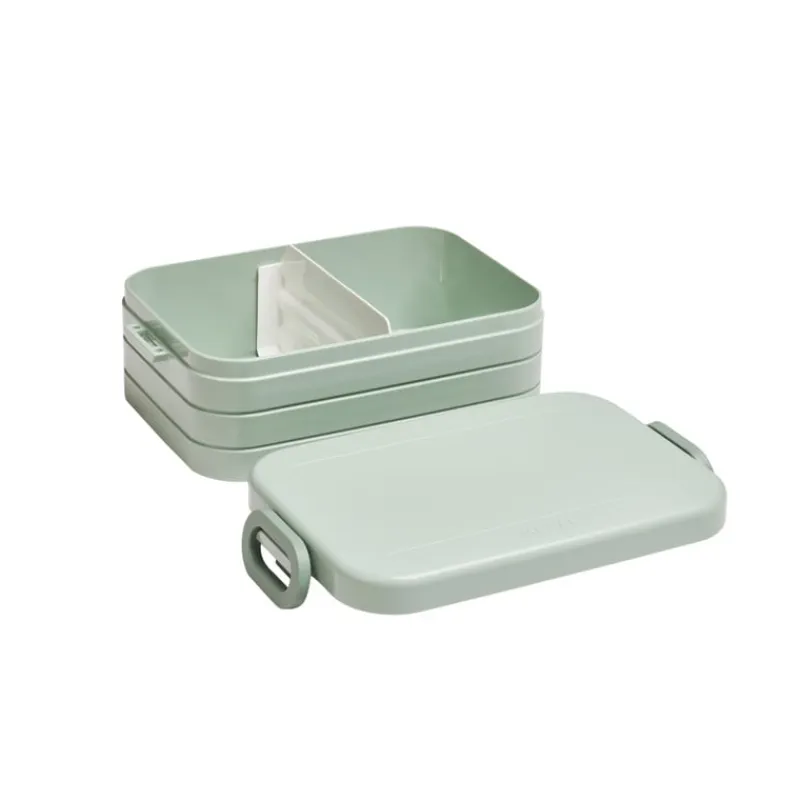 Mepal Broodtrommels-lunchbox middel - lichtgroen - 6.5x18x12 cm