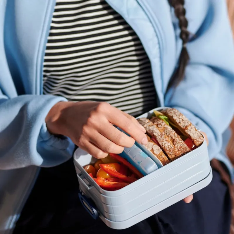 Mepal Broodtrommels-lunchbox middel - lichtgroen - 6.5x18x12 cm