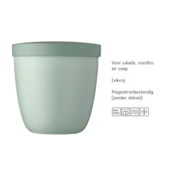 Mepal Broodtrommels-snackpot - lichtgroen - 500 ml