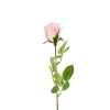 Xenos Kunstbloemen-Mercedes roos - roze - 49 cm