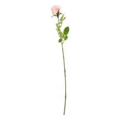 Xenos Kunstbloemen-Mercedes roos - roze - 49 cm