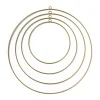 Xenos Knutselspullen|Knutselpakketten-Metalen deco ringen - goud - set van 4