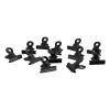 Xenos Wandrekken-Mini clips metaal - zwart - 12 stuks