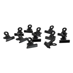 Xenos Wandrekken-Mini clips metaal - zwart - 12 stuks