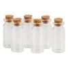 Xenos Knutselspullen|Voorraadpotten-Mini flesjes met kurk - 6 stuks - 6x10 ml