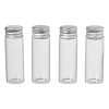 Xenos Voorraadpotten-Mini glazenflesjes - 4x16 ml - set van 4