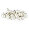 Xenos Kerstballen-Mini kerstbal - zilver - set van 24