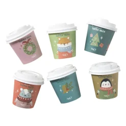 Xenos Kerstcadeaus-Mini koffie smaken mix - set van 6