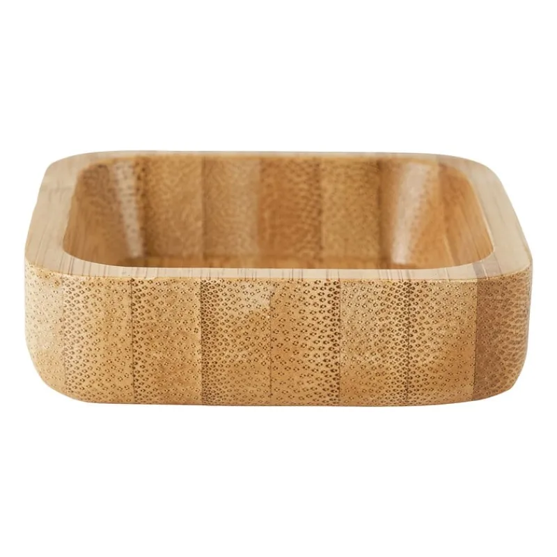 Xenos Buitenservies|Schalen-Mini schaaltje bamboe - 7x7 cm