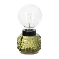 Xenos Tafellampen-Mini tafellamp - groen - ø8x17 cm