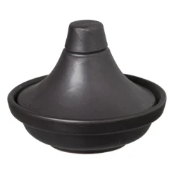 Xenos Ovenschalen-Mini tajine - mat zwart - ø10.5 cm