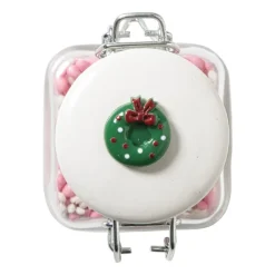 Xenos Voorraadpotten|Kerstcadeaus-Mini weckpot kerst - transparant - 90 ml - diverse varianten