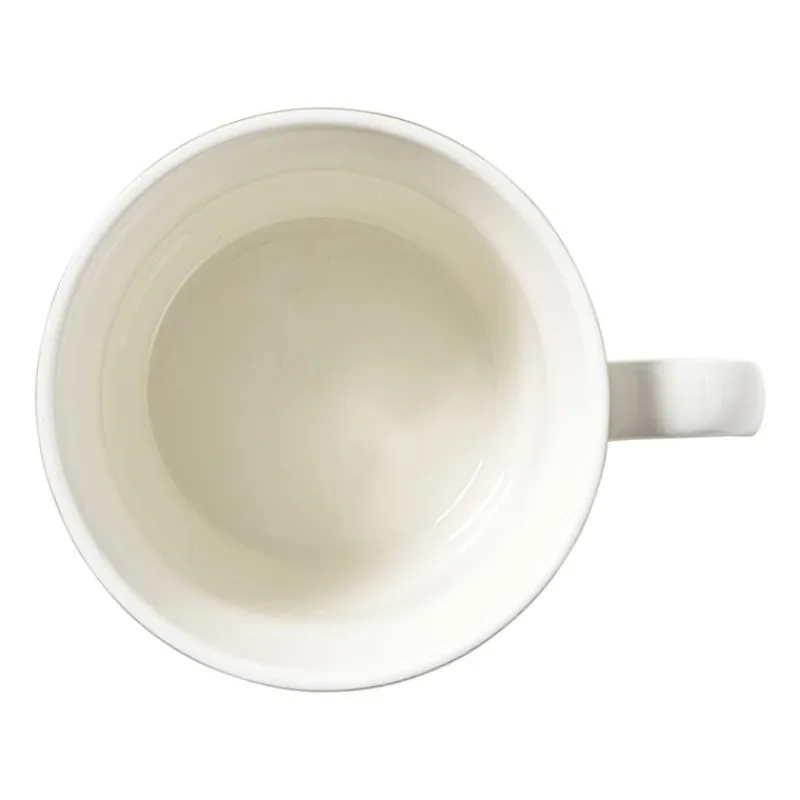 Xenos Mokken-Mok Mirna blaadjes - rood/wit - 360 ml