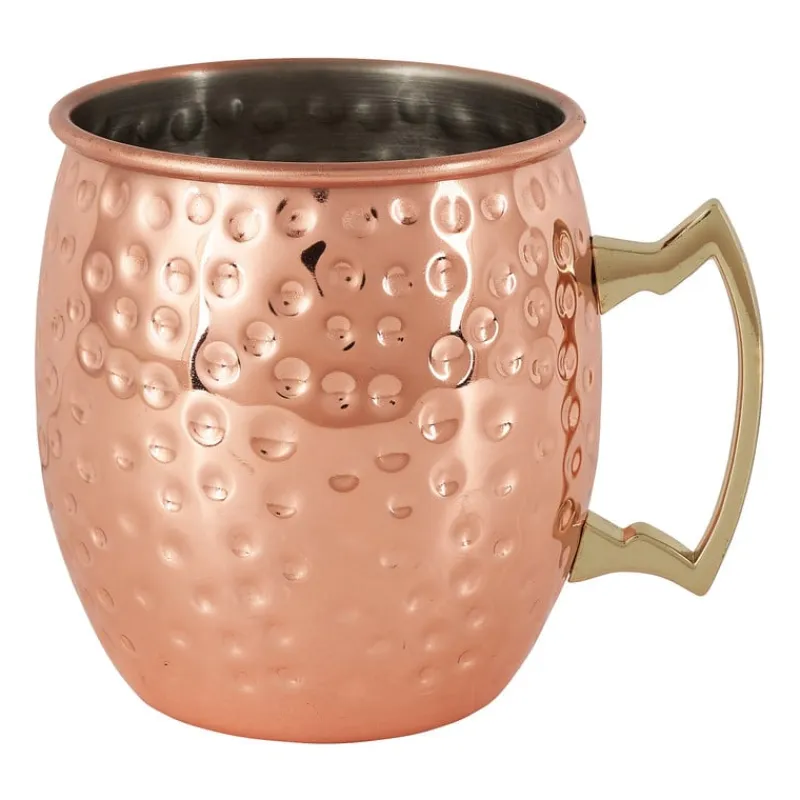 Xenos Cocktailglazen-Moscow cocktail beker - koperkleurig - 500 ml