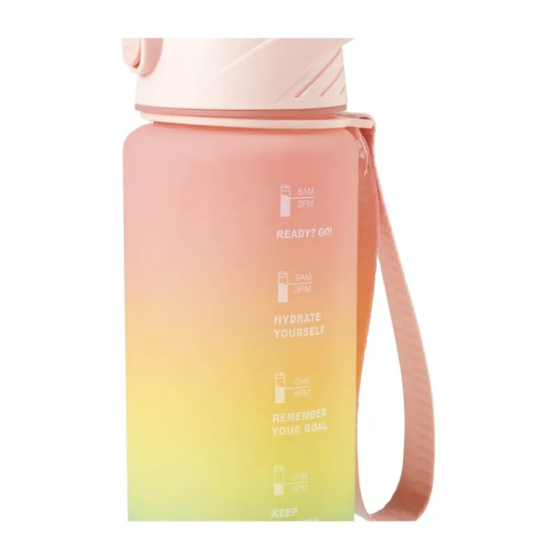Xenos Drinkflessen|Kerstcadeaus-Motivatie waterfles 1 liter - regenboog