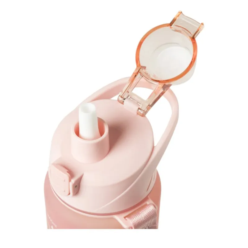 Xenos Drinkflessen|Kerstcadeaus-Motivatie waterfles 1 liter - regenboog
