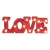 Xenos Led Lampen-Neon LED lamp LOVE - rood - 30x10 cm