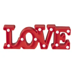 Xenos Led Lampen-Neon LED lamp LOVE - rood - 30x10 cm