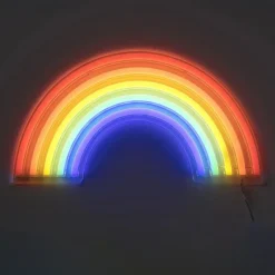 Xenos Led Lampen-Neon LED lamp regenboog - multikleur - 30x16 cm
