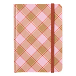 Xenos Kerstcadeaus-Notitieboekje - roze - 10.5x14.8 cm