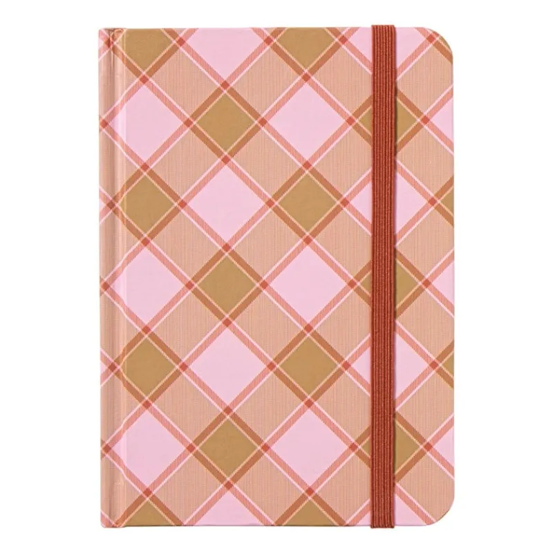 Xenos Kerstcadeaus-Notitieboekje - roze - 10.5x14.8 cm