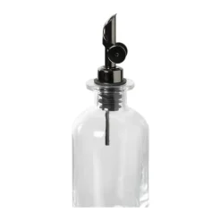 Xenos Voorraadpotten-Olie- en azijnfles rond - glas - ø7x21.5 cm