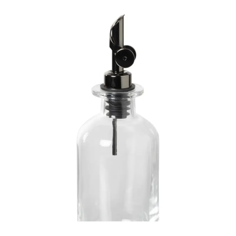 Xenos Voorraadpotten-Olie- en azijnfles rond - glas - ø7x21.5 cm