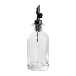 Xenos Voorraadpotten-Olie- en azijnfles rond - glas - ø7x21.5 cm