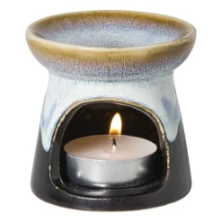 Xenos Oliebranders-Oliebrander reactive glaze - blauw - ø8x8 cm