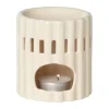 Xenos Oliebranders-Oliebrander streep - beige - ø8.5x9 cm