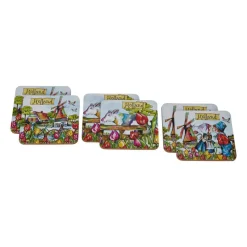 Xenos Holland Souvenirs-Onderzetters Holland - set van 6