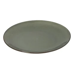 Xenos Borden-Ontbijtbord Emma - donkergroen - ø21x2.5 cm