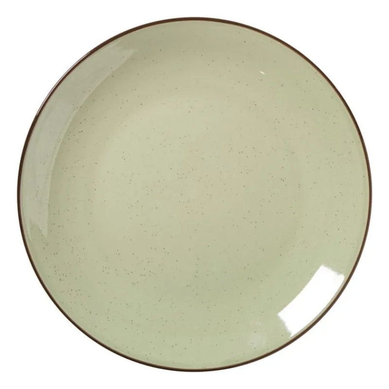 Xenos Borden-Ontbijtbord Emma - lichtgroen - ø21x2.5 cm