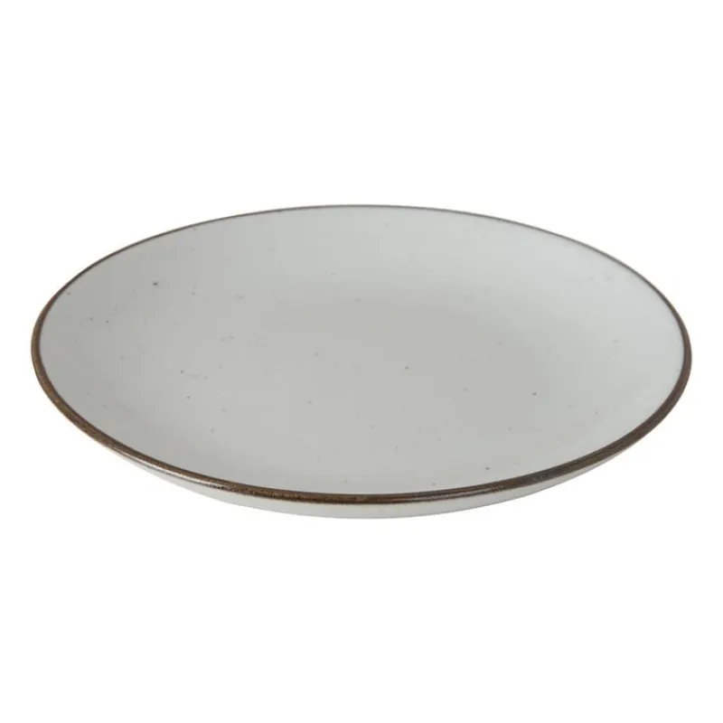 Xenos Borden-Ontbijtbord Emma - wit - ø21 cm