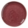 Xenos Borden-Ontbijtbord Toscane - bordeauxrood - ø20.5 cm