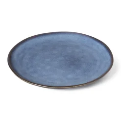 Xenos Borden-Ontbijtbord Toscane - donkerblauw - ø20.5 cm