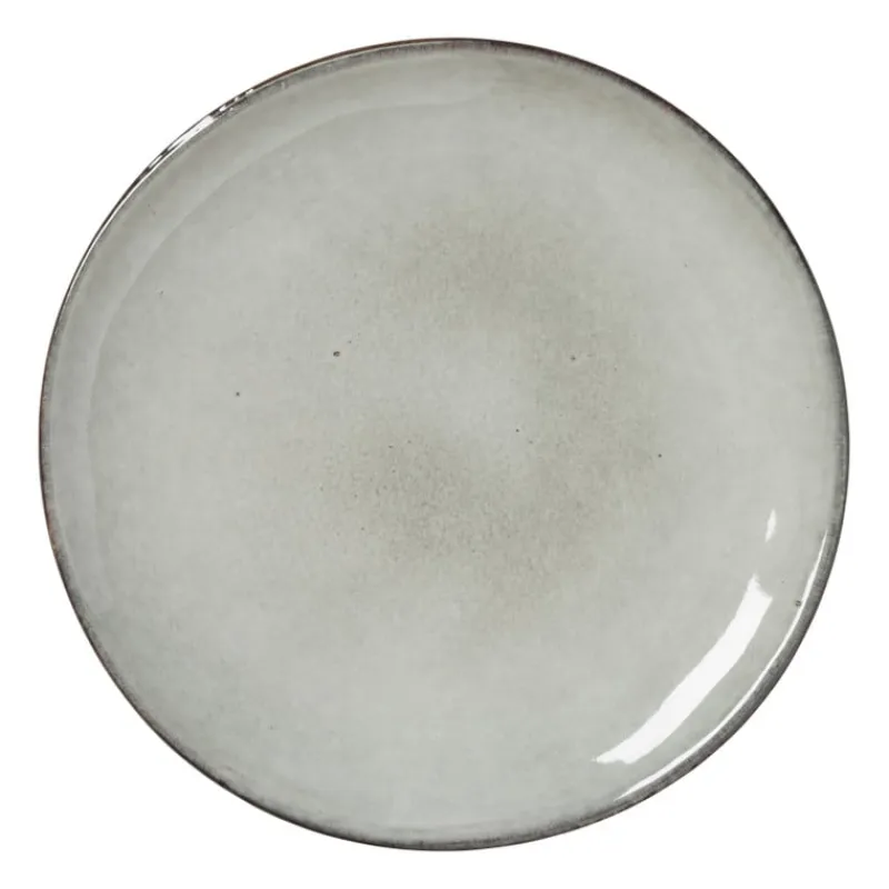 Xenos Borden-Ontbijtbord Toscane - grijs - ø20.5 cm